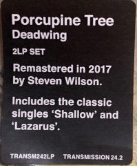 PORCUPINE TREE - DEADWING (2005) - 2LP 180GR SIFIR PLAK