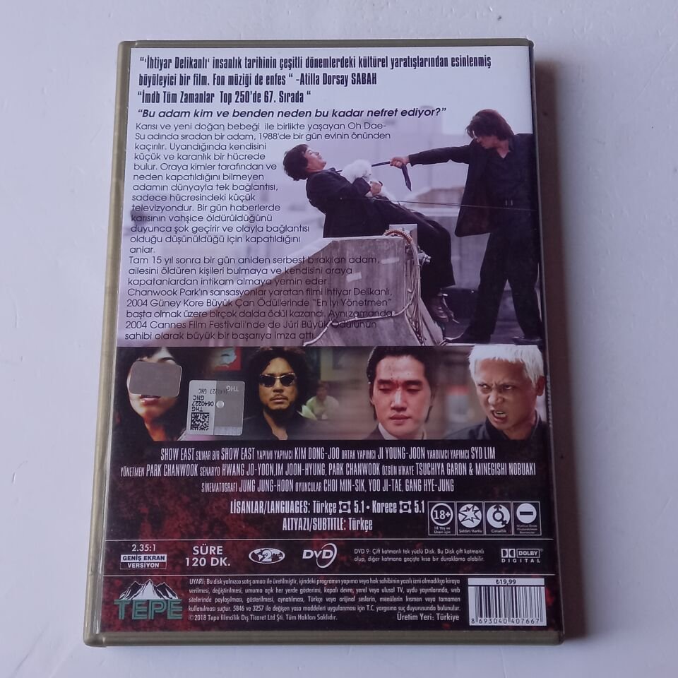 OLDBOY - İHTİYAR DELİKANLI - DVD 2.EL