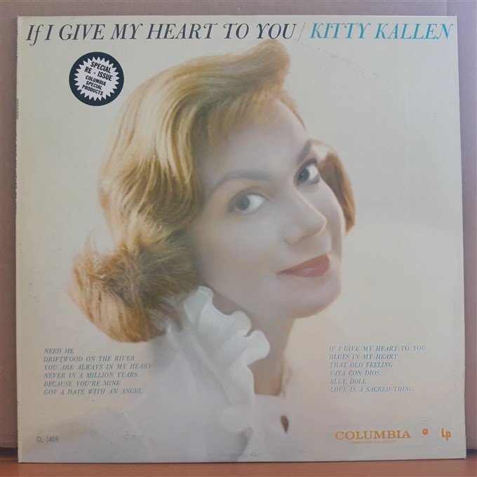 KITTY KALLEN - IF I GIVE MY HEART TO YOU - LP 2.EL PLAK