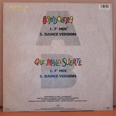 ALEJANDRO JEAN - BANDOLERA (1989) - 12'' MAXI SINGLE VINYL PLAK 2.EL