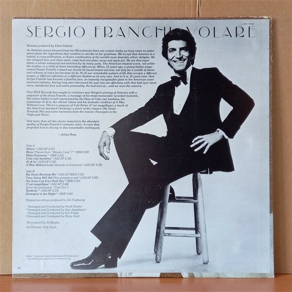 SERGIO FRANCHI – VOLARE (1977) - LP 2. EL PLAK
