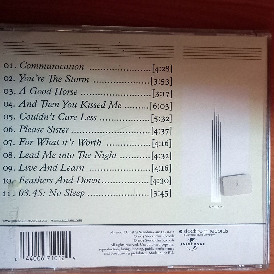 THE CARDIGANS – LONG GONE BEFORE DAYLIGHT (2003) - CD 2.EL