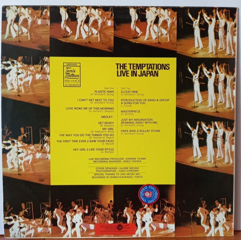 THE TEMPTATIONS – IN JAPAN (1975) - LP 2.EL PLAK