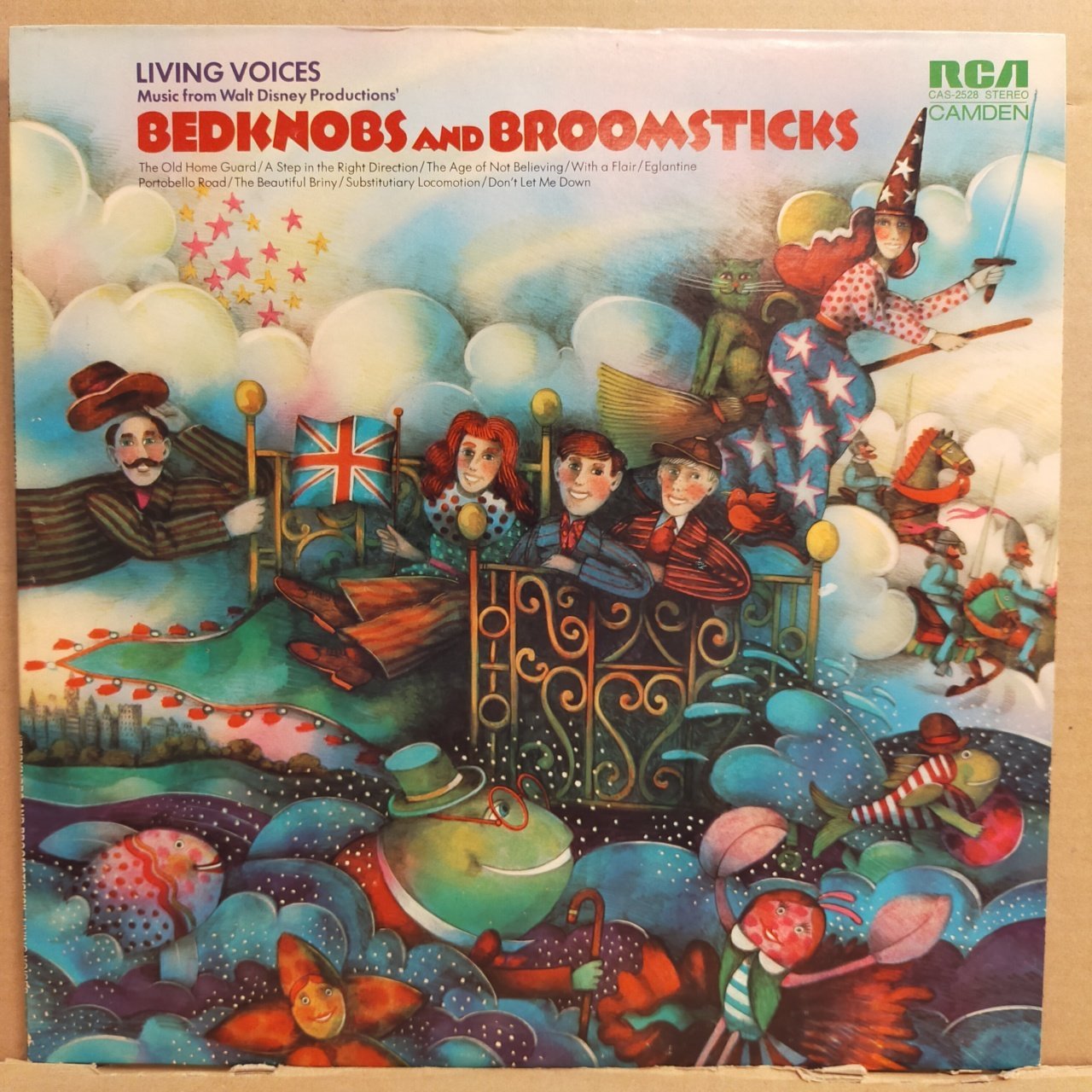BEDKNOBS AND BROOMSTICKS - LIVING VOICES / MUSIC FROM WALT DISNES PRODUCTION (1971) - LP 2.EL PLAK