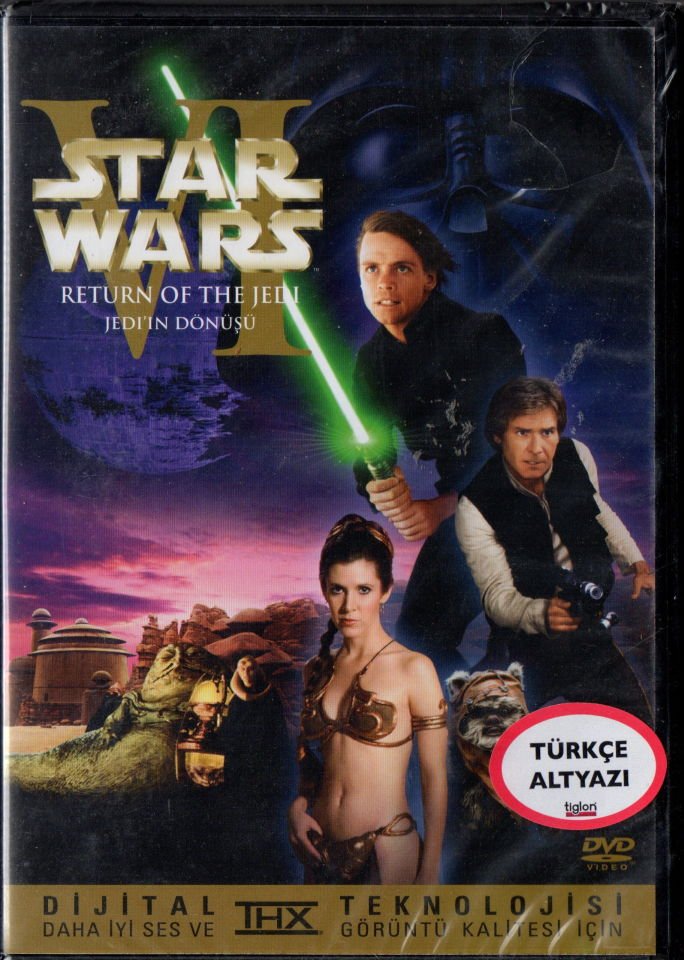 STAR WARS VI RETURN OF THE JEDI - JEDI'IN DÖNÜŞÜ - MARK HAMILL - HARRISON FORD - DVD AMBALAJINDA SIFIR