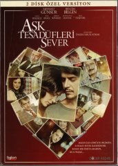AŞK TESADÜFLERİ SEVER - MEHMET GÜNSÜR - BELÇİM BİLGİN - ÖMER FARUK SORAK - 2DVD 2.EL
