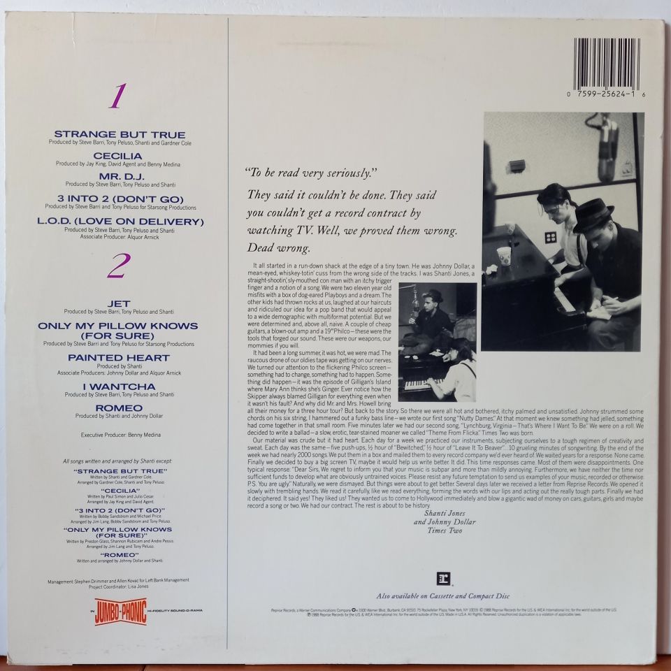 TIMES TWO – X2 (1988) - LP 2.EL PLAK