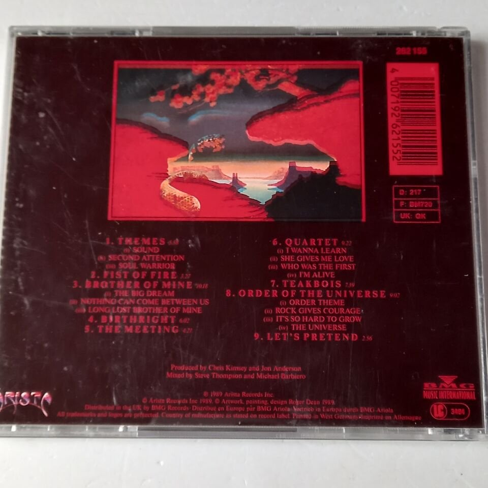 ANDERSON BRUFORD WAKEMAN HOWE – ANDERSON BRUFORD WAKEMAN HOWE (1989) - CD 1989 REISSUE 2.EL