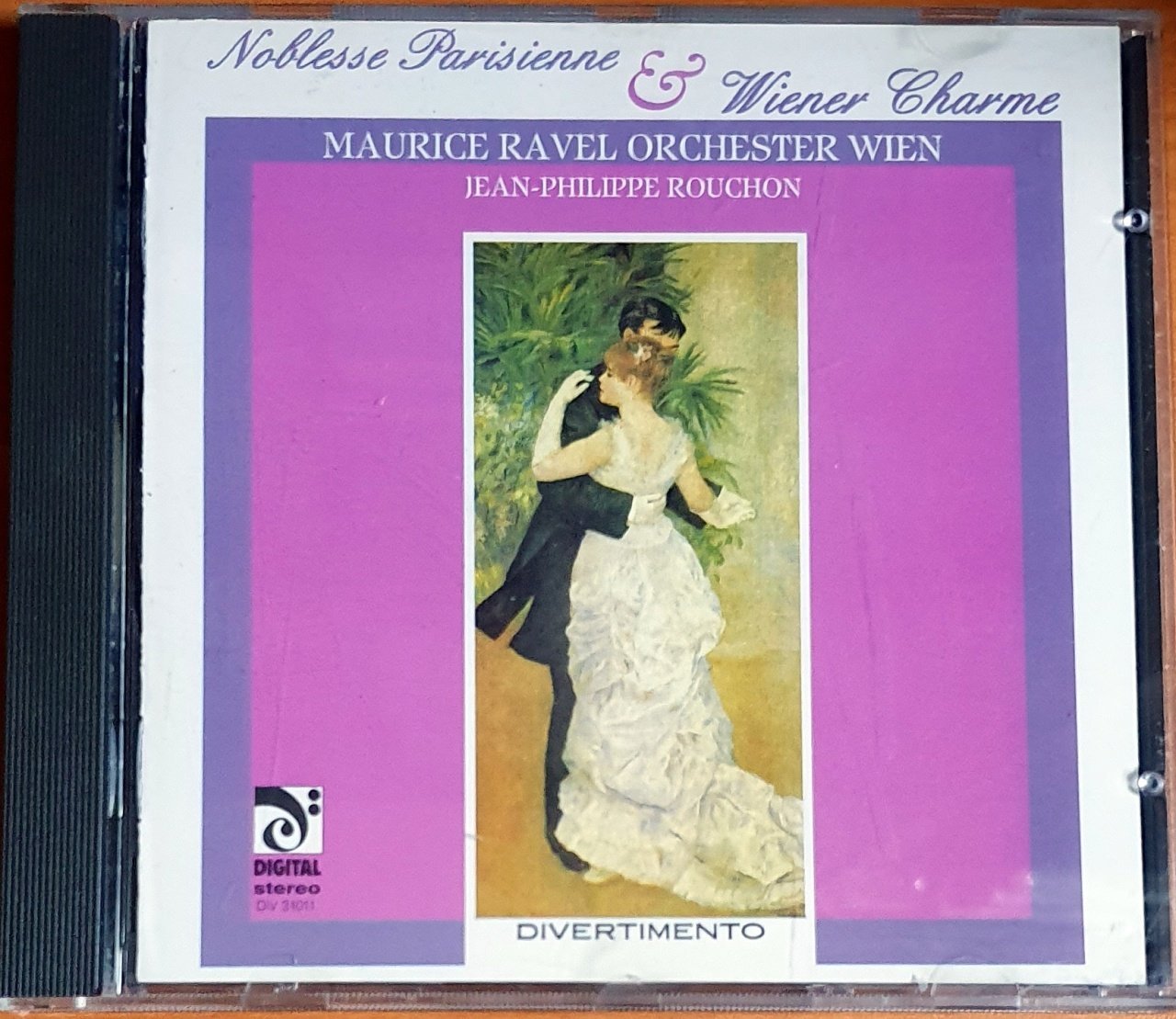 NOBLESSE PARISIENNE & WIENER CHARME / MAURICE RAVEL ORCHESTER WIEN, JEAN-PHILLIPPE ROUCHON (1989) - CD DIVERTIMENTO 2.EL