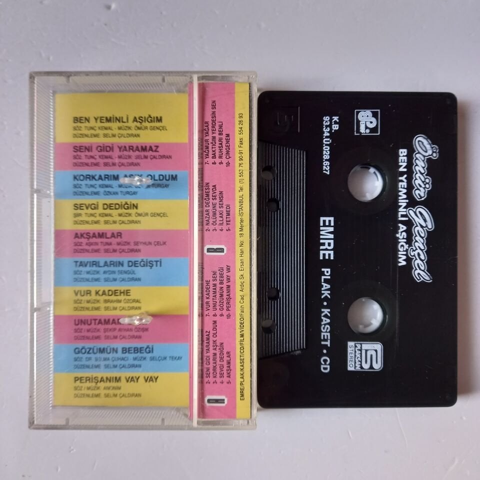 ÖMÜR GENÇEL - BEN YEMİNLİ AŞIĞIM (1993) - KASET 2.EL
