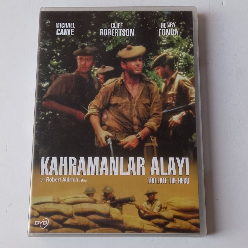 KAHRAMANLAR ALAYI / TOO LATE FOR HERO - MICHAEL CAINE, CLIFF ROBERTSON, HENRY FONDA - DVD 2.EL