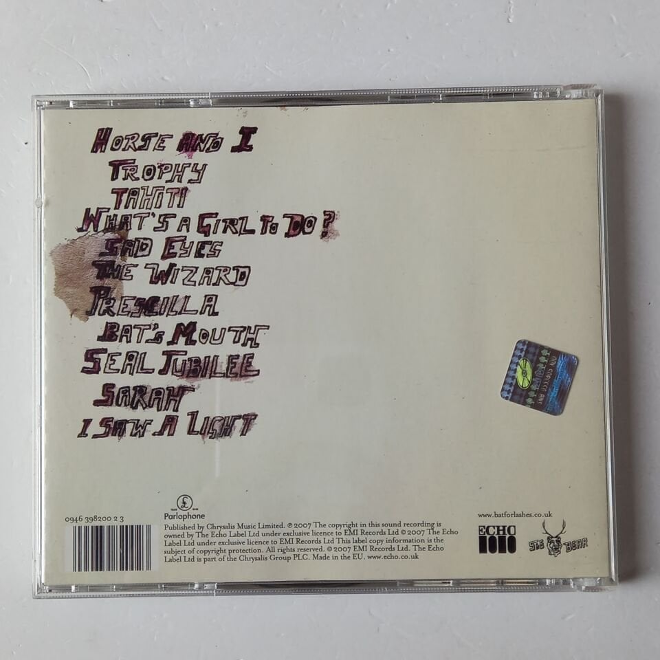 BAT FOR LASHES – FUR AND GOLD (2006) - CD 2007 REISSUE 2.EL