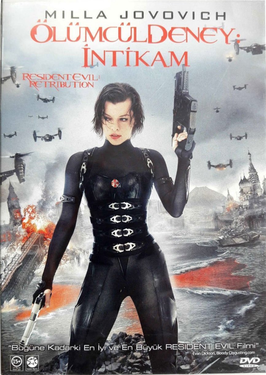 ÖLÜMCÜL DENEY İNTİKAM - RESIDENT EVIL RETRIBUTION - MILLA JOVOVICH - MICHELLE RODRIGUEZ - DVD 2.EL