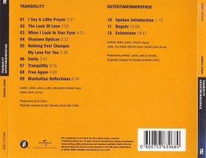 AHMAD JAMAL - TRANQUILITY (1968) / OUTERTIMEINNERSPACE (1972) - CD 2015 EDITION SIFIR