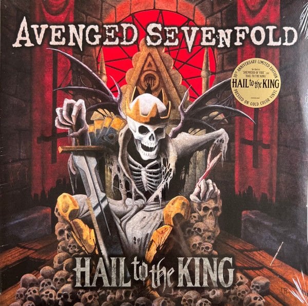 AVENGED SEVENFOLD - HAIL TO THE KING (2013) - 2LP 2023 10TH ANNIVERSARY GOLD COLOURED EDITION SIFIR PLAK