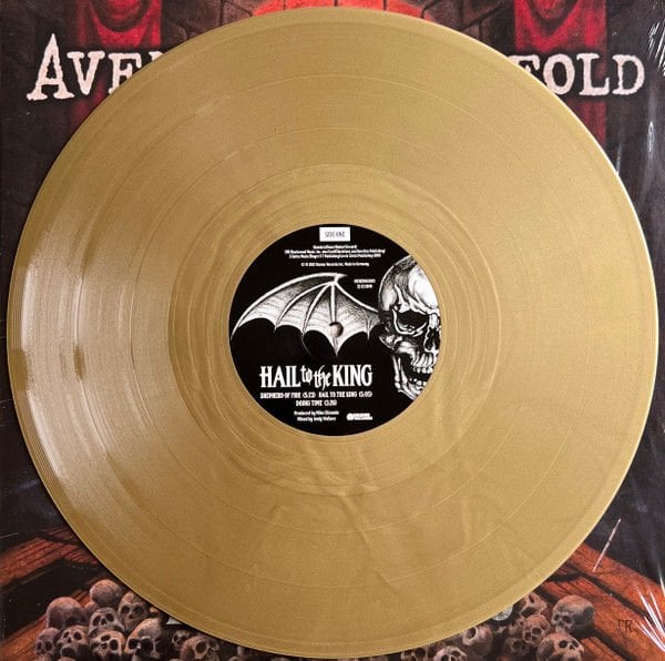 AVENGED SEVENFOLD - HAIL TO THE KING (2013) - 2LP 2023 10TH ANNIVERSARY GOLD COLOURED EDITION SIFIR PLAK