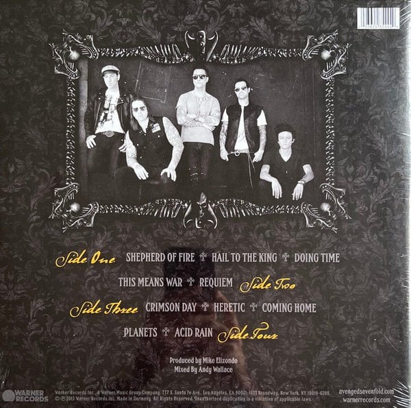 AVENGED SEVENFOLD - HAIL TO THE KING (2013) - 2LP 2023 10TH ANNIVERSARY GOLD COLOURED EDITION SIFIR PLAK