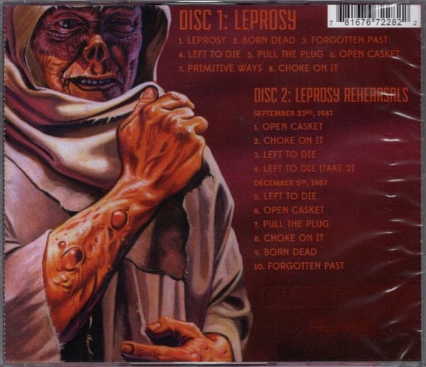 DEATH - LEPROSY (1988) - 2CD REMASTERED 2014 REISSUE JEWEL CASE AMBALAJINDA SIFIR
