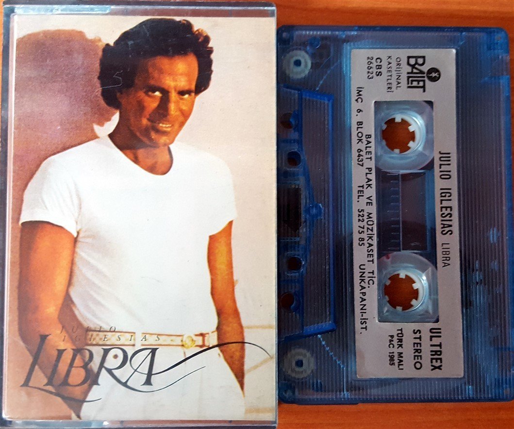 JULIO IGLESIAS - LIBRA (1985) BALET CASSETTE MADE IN TURKEY ''USED'' PAPER LABEL