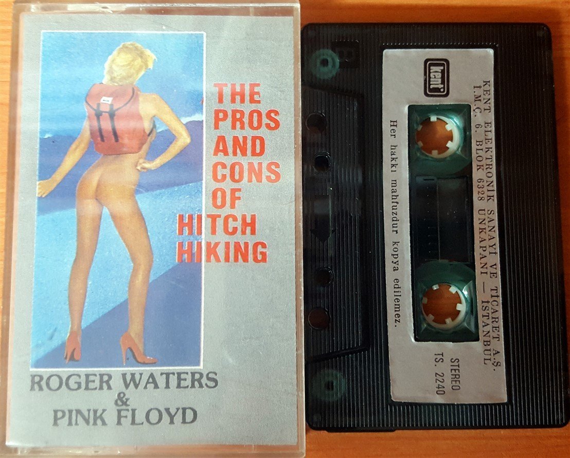 ROGER WATERS - THE PROS AND CONS OF HITCH HIKING CASSETTE MADE IN TURKEY ''USED'' PAPER LABEL