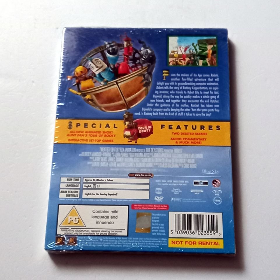 ROBOTS - ANİMASYON - DVD 2. BÖLGE TÜRKÇE ALTYAZI YOKTUR AMBALAJINDA SIFIR