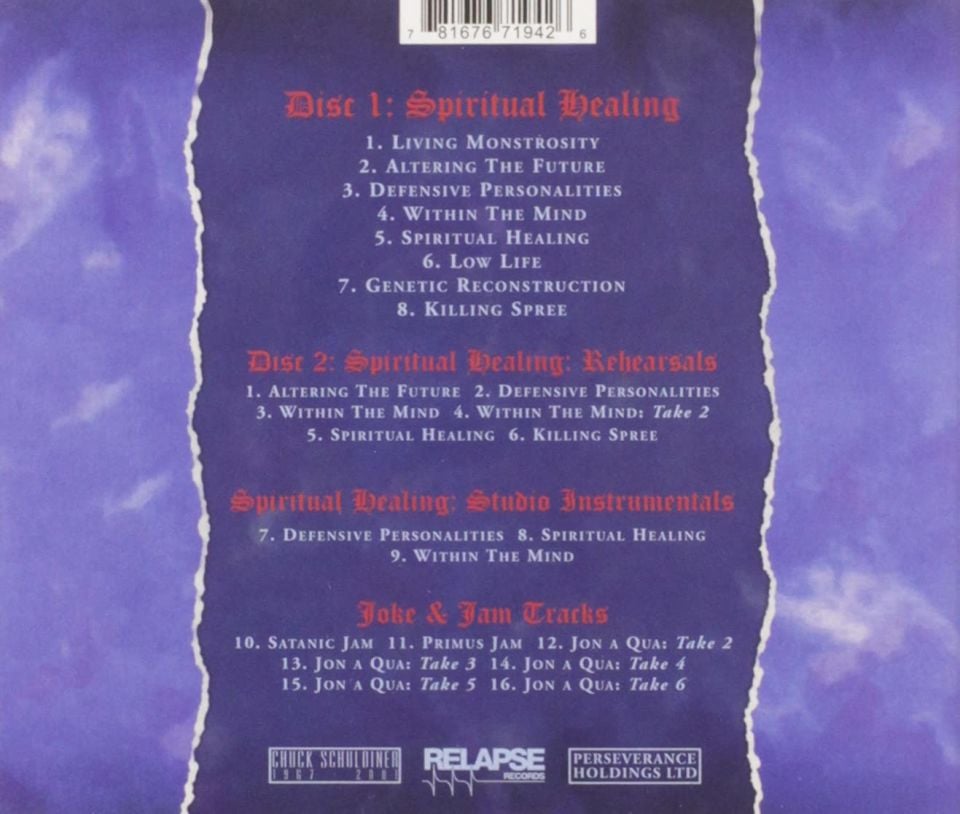 DEATH - SPIRITUAL HEALING (1990) - 2CD REMASTERED REISSUE JEWEL CASE AMBALAJINDA SIFIR