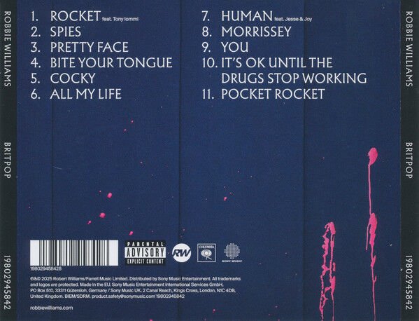 ROBBIE WILLIAMS – BRITPOP (2026) - CD JEWEL CASE AMBALAJINDA SIFIR