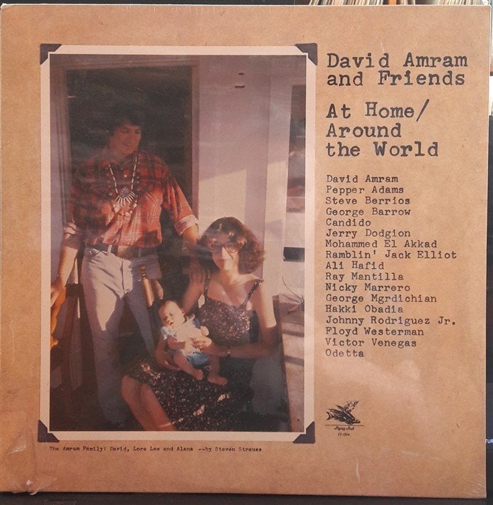 DAVID AMRAM AND FRIENDS - AT HOME/AROUND THE WORLD (1980) - DÖNEM BASKISI SIFIR PLAK