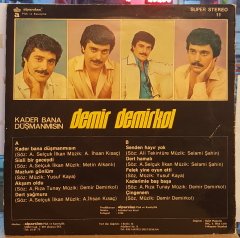 DEMİR DEMİRKOL - KADER BANA DÜŞMANMISIN - LP ALPARSLAN PLAK ARABESK 2.EL