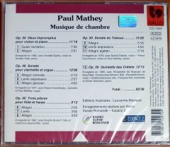 PAUL MATHEY - MUSIQUE DE CHAMBRE (2002) - CD GALLO SIFIR