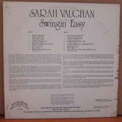 SARAH VAUGHAN - SWINGIN' EASY - PLAK 2.EL