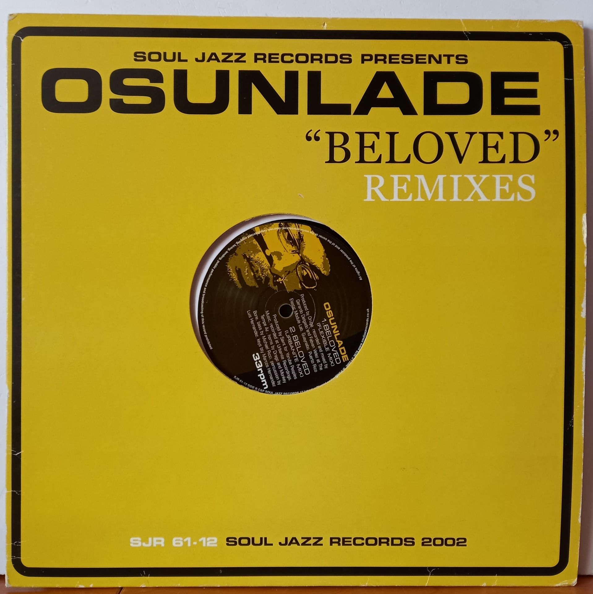 OSUNLADE – BELOVED [REMIXES] (2002) - 12' MAXISINGLE 2.EL PLAK