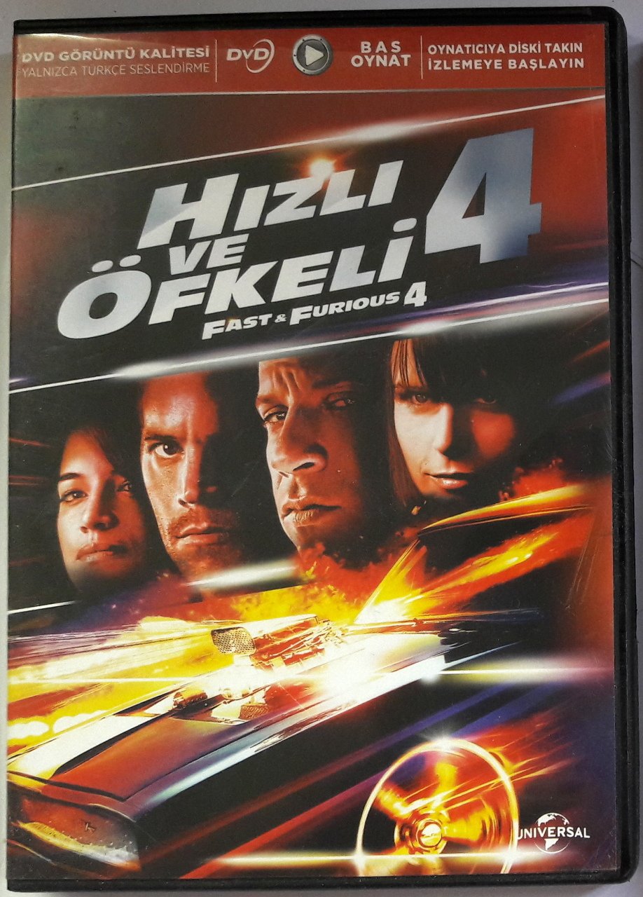 HIZLI VE ÖFKELİ 4 - THE FAST AND THE FURIOUS 4 - BAS OYNAT DVD 2.EL