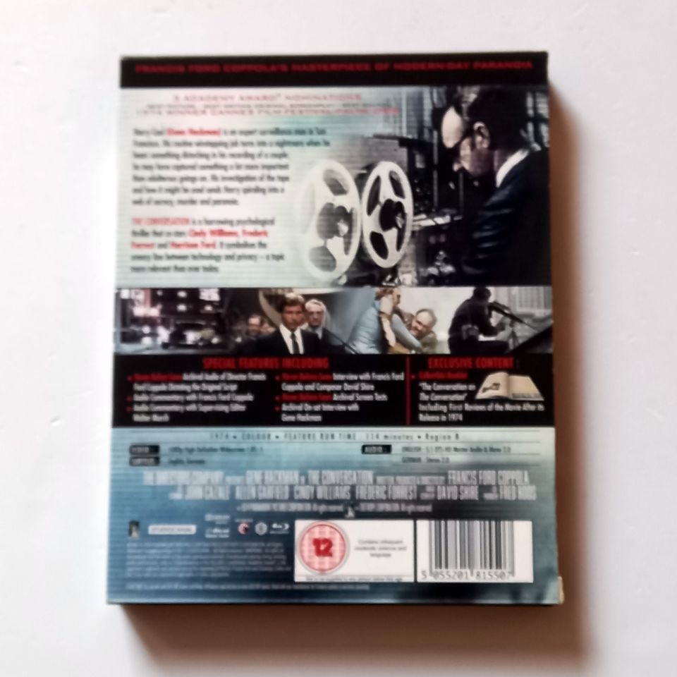 THE CONVERSATION - GENE HACKMAN, JOHN CAZALE - YÖN.: FRANCIS FORD COPPOLA - BLU-RAY BÖLGE B 2.EL TÜRKÇE ALTYAZI YOKTUR