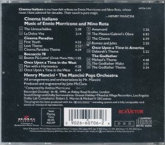 HENRY MANCINI / MANCINI POP ORCHESTRA - CINEMA ITALIANO : MUSIC OF ENNIO MORRICONE & NINO ROTA (1991) - CD 2.EL