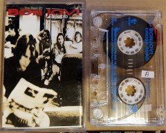 BON JOVI - CROSS ROAD CASSETTE 1995 TRANSPARENT WHITE RAKS MADE IN TURKEY ''USED''
