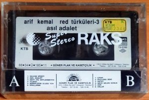 ARİF KEMAL - RED TÜRKÜLERİ 3 / ASIL ADALET (1988) - KASET GÜNER SIFIR