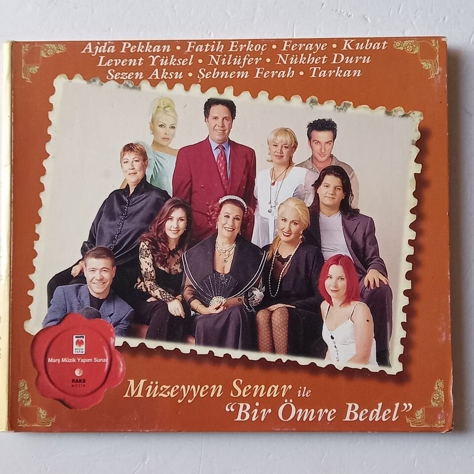 MÜZEYYEN SENAR İLE BİR ÖMRE BEDEL - TARKAN, SEZEN AKSU, ŞEBNEM FERAH, NİLÜFER (1998) - CD DIGIPAK 2.EL