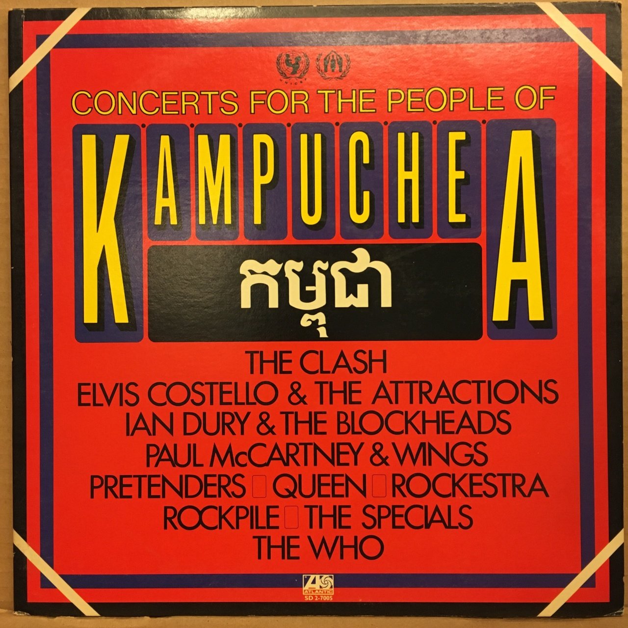 CONCERTS FOR THE PEOPLE OF KAMPUCHEA CLASH, IAN DURY, QUEEN, SPECIALS, THE WHO.. 1981 2.EL 2PLAK