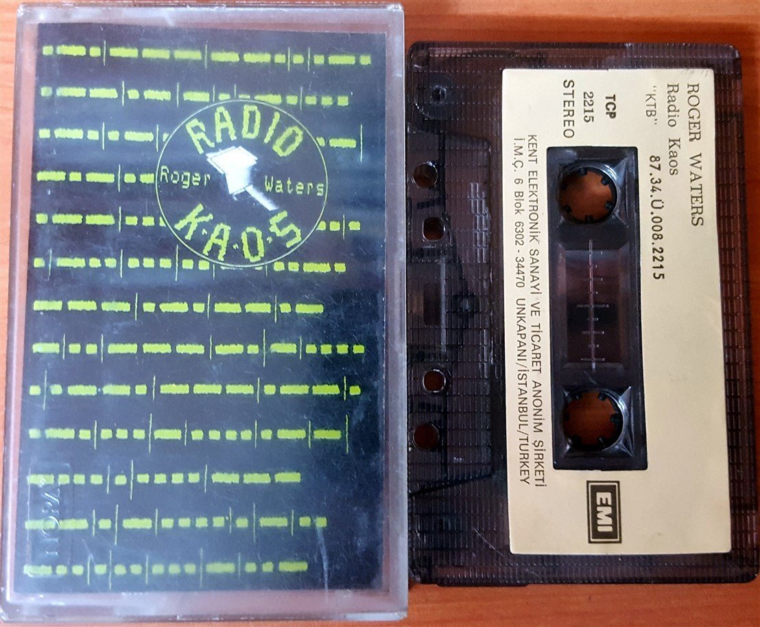 ROGER WATERS - RADIO KAOS (1987) KENT CASSETTE MADE IN TURKEY ''USED'' PAPER LABEL