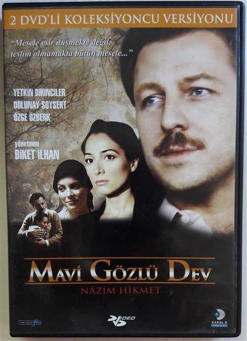 MAVİ GÖZLÜ DEV NAZIM HİKMET - YETKİN DİKİNCİLER - DOLUNAY SOYSERT - BİKET İLHAN - 2DVD 2.EL