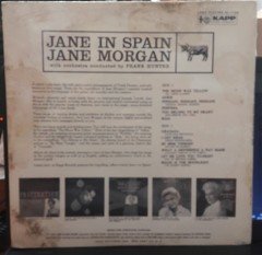 JANE MORGAN - JANE IN SPAIN - PLAK SIFIR