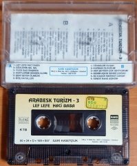 ARABESK TURİZM-3 / LEF LEFE HACİ BABA (1990) - KASET İLERİ 2.EL