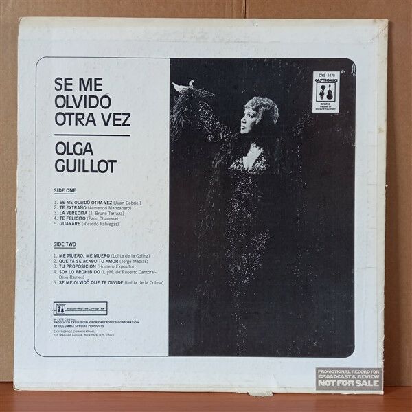 OLGA GUILLOT – SE ME OLVIDO OTRA VEZ - LP 2.EL PLAK