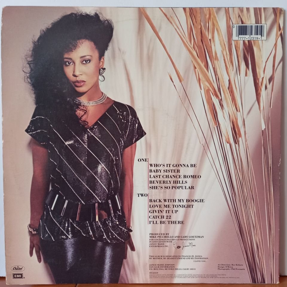 JANICE MARIE JOHNSON – ONE TASTE OF HONEY (1984) - LP 2.EL PLAK