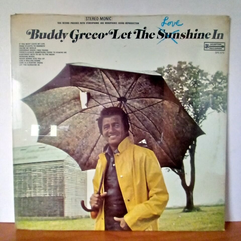 BUDDY GRECO – LET THE SUNSHINE IN (1969) - LP DÖNEM BASKI SIFIR PLAK