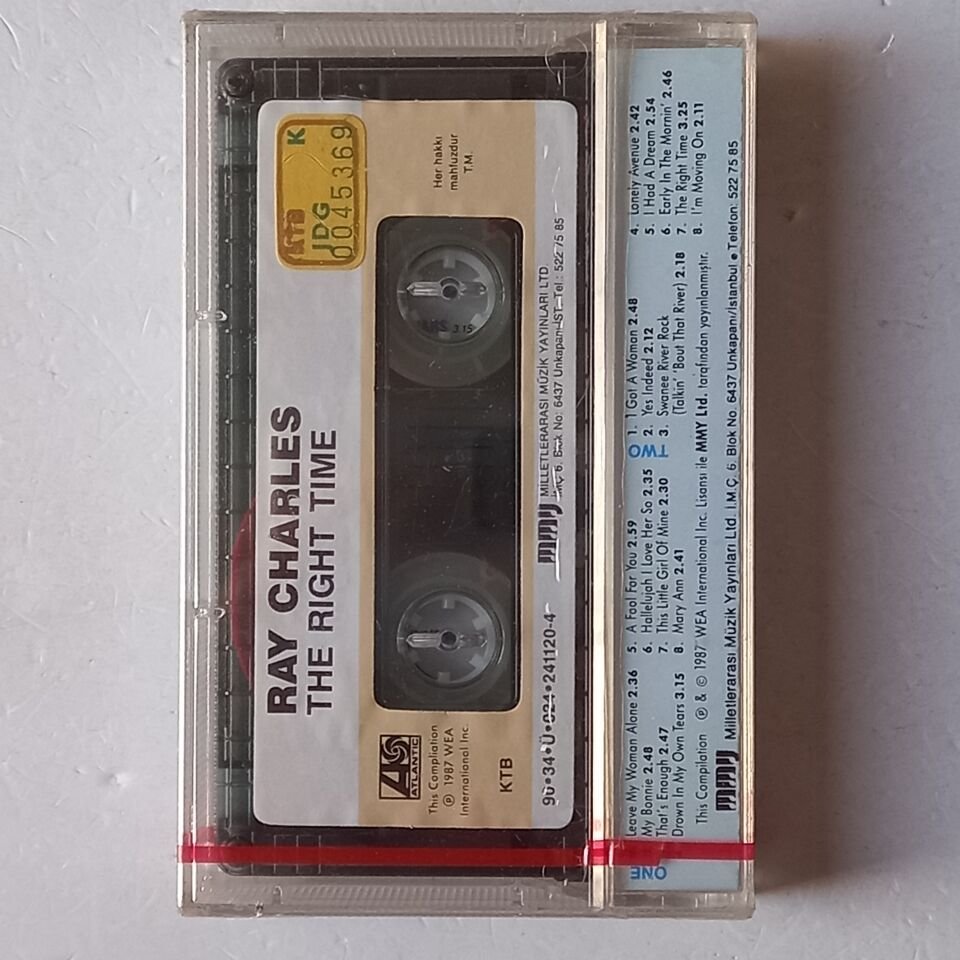 RAY CHARLES - THE RIGHT TIME (1990) - KASET AMBALAJINDA SIFIR