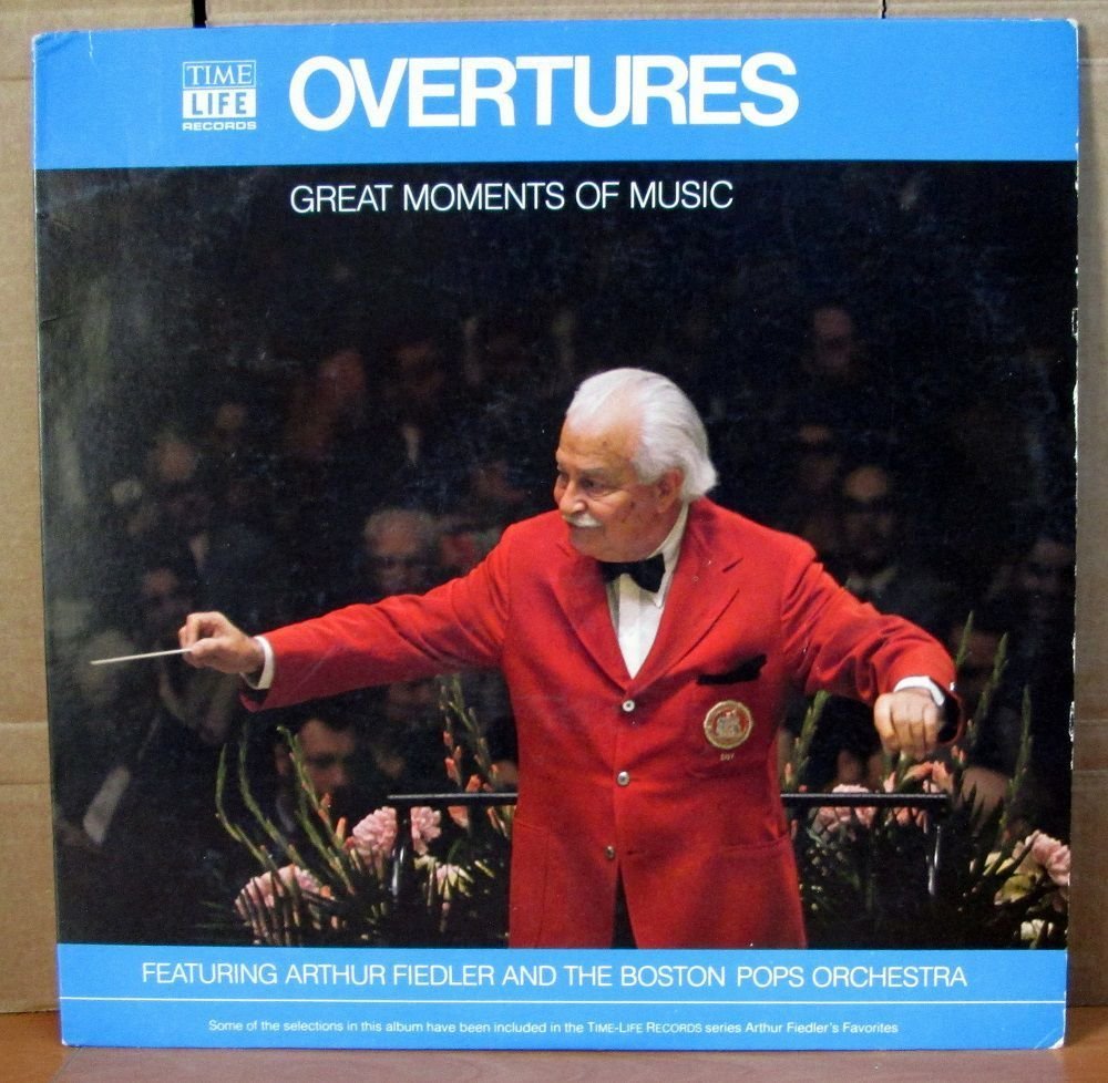 BOSTON POPS ARTHUR FIEDLER OVERTURES LP 2.EL