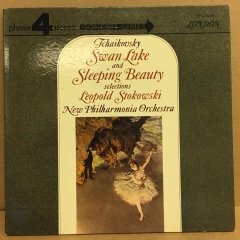 TCHAIKOVSKY - SWAN LAKE AND SLEEPING BEAUTY SELECTIONS / STAKOWSKI (1965) - LP PHASE 4 STEREO GATEFOLD 2.EL