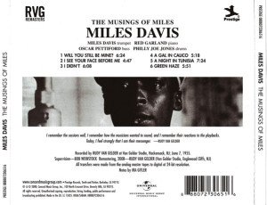 MILES DAVIS – THE MUSINGS OF MILES (1955) CD SIFIR